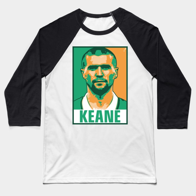 Keane - REPUBLIC OF IRELAND Baseball T-Shirt by DAFTFISH